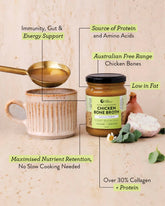 Nutra Organics Chicken Bone Broth Concentrate Native Herbs 250g